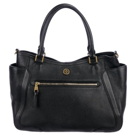 Tory Burch Handbags - Tory Burch Frances Black Pebble Leather Bag